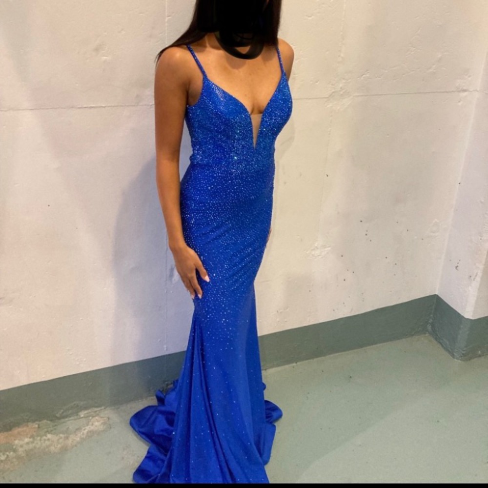 Blue Ellie Wilde gown